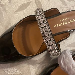 Princely Crystal Embellished Mule Kurt Geiger London size 8 Eur 38.5